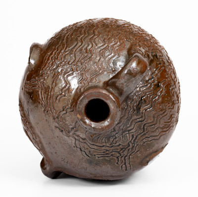 Rare Small-Sized White Co, GA Stoneware Face Jug attrib. William Hewell at "Daddy Bill" Dorsey Pottery