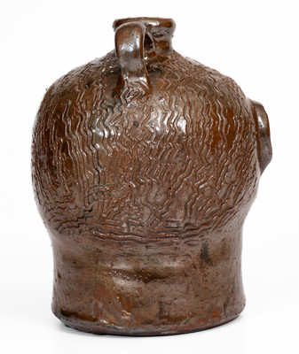 Rare Small-Sized White Co, GA Stoneware Face Jug attrib. William Hewell at "Daddy Bill" Dorsey Pottery