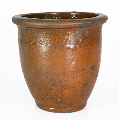 Rare C.A. HAUN & CO NO 1 (Christopher Alexander Haun, Greene Co, TN) Redware Jar