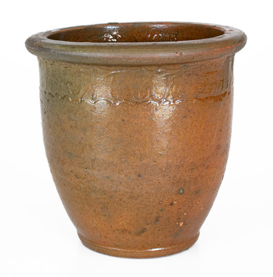 Rare C.A. HAUN & CO NO 1 (Christopher Alexander Haun, Greene Co, TN) Redware Jar