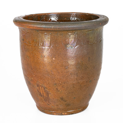 Rare C.A. HAUN & CO NO 1 (Christopher Alexander Haun, Greene Co, TN) Redware Jar