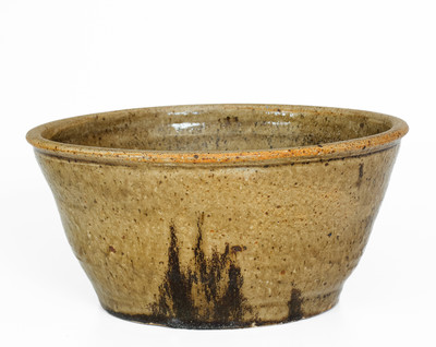 Alkaline-Glazed Stoneware Bowl, Alabama or possibly Edgefield District, South Carolina
