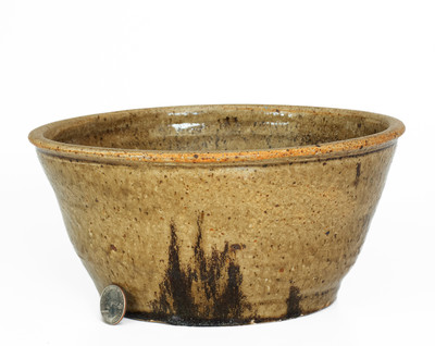 Alkaline-Glazed Stoneware Bowl, Alabama or possibly Edgefield District, South Carolina