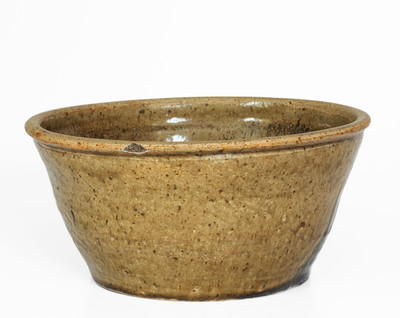 Alkaline-Glazed Stoneware Bowl, Alabama or possibly Edgefield District, South Carolina