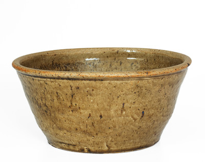 Alkaline-Glazed Stoneware Bowl, Alabama or possibly Edgefield District, South Carolina