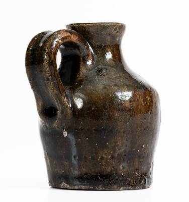 Miniature Catawba Valley, North Carolina Alkaline-Glazed Stoneware Jug