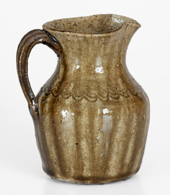Alkaline-Glazed Stoneware Cream Pitcher, Alabama or North Carolina, c1850-80