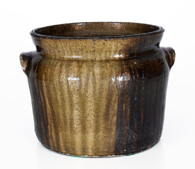 Alkaline-Glazed Georgia Stoneware Bean Pot, second half 19th century