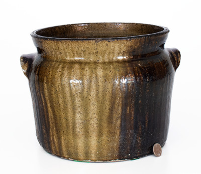 Alkaline-Glazed Georgia Stoneware Bean Pot, second half 19th century