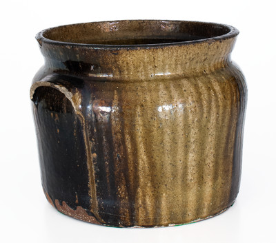 Alkaline-Glazed Georgia Stoneware Bean Pot, second half 19th century
