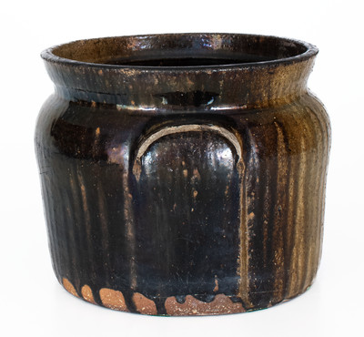 Alkaline-Glazed Georgia Stoneware Bean Pot, second half 19th century