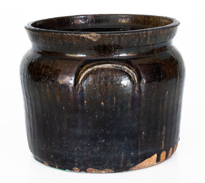 Alkaline-Glazed Georgia Stoneware Bean Pot, second half 19th century