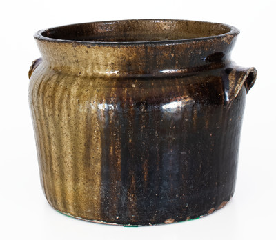 Alkaline-Glazed Georgia Stoneware Bean Pot, second half 19th century