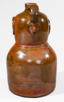 Rare Alabama Stoneware Torso Jug, late 19th century