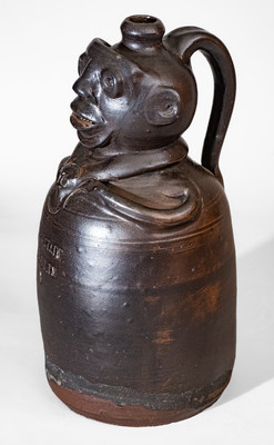 171. Pottery,FaceJug,Figural- Grinstaff, TN (358)