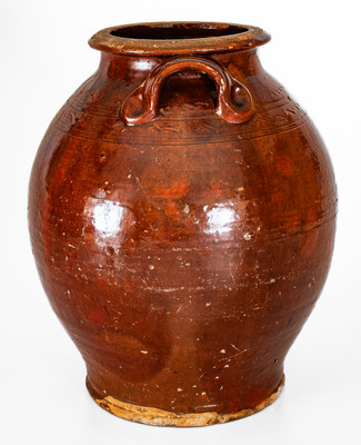 182. Pottery,Jar- Silas Walker,NC (369)