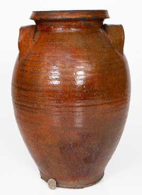 Glazed Redware Jar, probably Click Pottery, Greene County, Tennessee, c1830-70