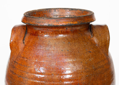 Glazed Redware Jar, probably Click Pottery, Greene County, Tennessee, c1830-70