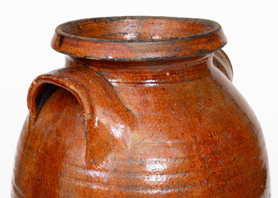 Glazed Redware Jar, probably Click Pottery, Greene County, Tennessee, c1830-70