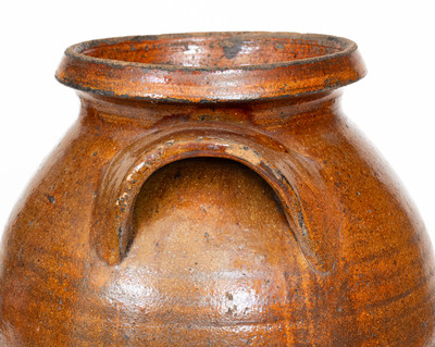 Glazed Redware Jar, probably Click Pottery, Greene County, Tennessee, c1830-70