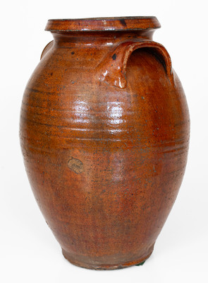 Glazed Redware Jar, probably Click Pottery, Greene County, Tennessee, c1830-70