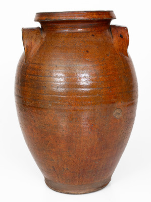Glazed Redware Jar, probably Click Pottery, Greene County, Tennessee, c1830-70