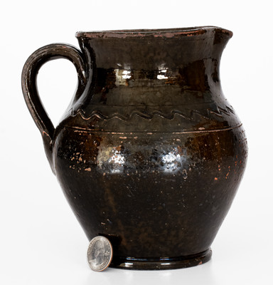 Manganese-Glazed Redware Pitcher, probably Greene County, Tennessee