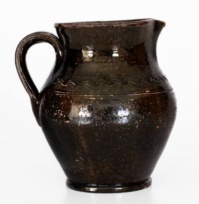 Manganese-Glazed Redware Pitcher, probably Greene County, Tennessee