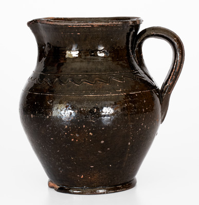 Manganese-Glazed Redware Pitcher, probably Greene County, Tennessee