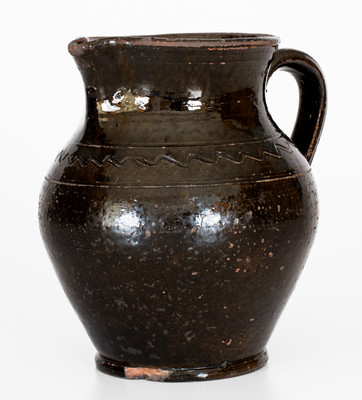 Manganese-Glazed Redware Pitcher, probably Greene County, Tennessee