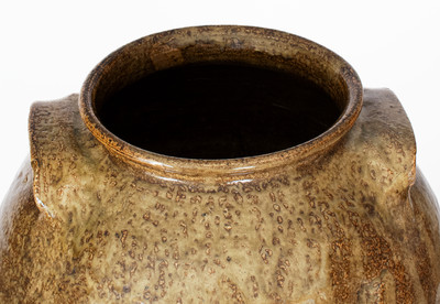 Attrib. Rev. John Landrum, Horse Creek Valley, Edgefield District, SC Stoneware Jar w/ Horseshoe Stamp