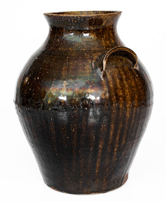 Buncombe County, North Carolina Alkaline-Glazed Stoneware Jar, second half 19th century