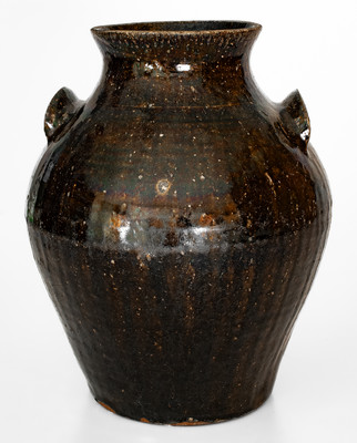 Buncombe County, North Carolina Alkaline-Glazed Stoneware Jar, second half 19th century