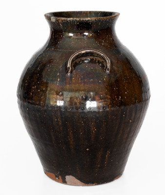 Buncombe County, North Carolina Alkaline-Glazed Stoneware Jar, second half 19th century