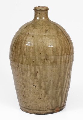 Alkaline-Glazed Stoneware Jug, possibly Thomas Owenby Pottery, Union District, SC, c1860