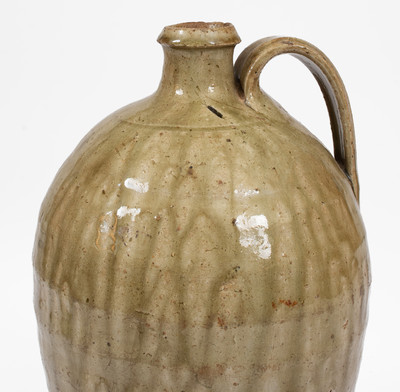 Alkaline-Glazed Stoneware Jug, possibly Thomas Owenby Pottery, Union District, SC, c1860
