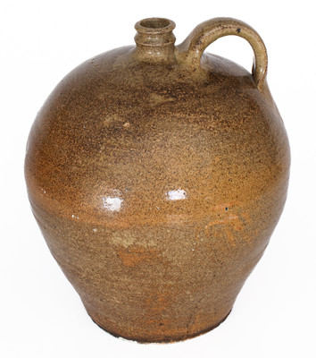 Fine Rev. John Landrum, Horse Creek Valley, Edgefield District, SC Stoneware Jug, Stamped "II"