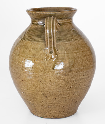 Fine Open-Handled Alkaline-Glazed Stoneware Jar, possibly Alabama