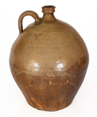 Exceptional Stoneware Jug w/ Impressed Horseshoe, attrib. Rev. John Landrum, Edgefield District, SC