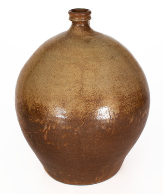 Exceptional Stoneware Jug w/ Impressed Horseshoe, attrib. Rev. John Landrum, Edgefield District, SC