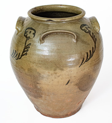 270. Pottery,Jar,Edgefield- Large, Four Handles (554)