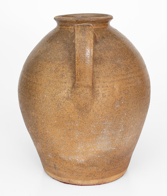 Unusual Alkaline-Glazed Honey Jar w/ Incised Cross, possibly South Carolina