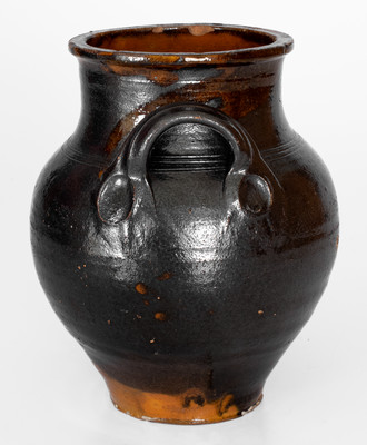 Fine Manganese-Glazed Redware Jar, probably Greene County, Tennessee