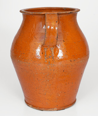 Attrib. Greene County, Tennessee Open-Handled Redware Jar, c1820-50