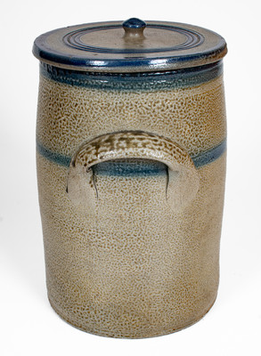 Exceptional J.A.C (John Anderson Craven, Randolph County, NC) Cobalt-Decorated Stoneware Jar