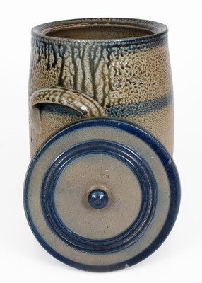Exceptional J.A.C (John Anderson Craven, Randolph County, NC) Cobalt-Decorated Stoneware Jar