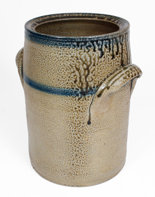 Exceptional J.A.C (John Anderson Craven, Randolph County, NC) Cobalt-Decorated Stoneware Jar