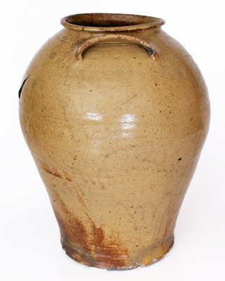 Six-Gallon Stoneware Jar w/ Impressed Horseshoe, probably Pottersville Stoneware Manufactory