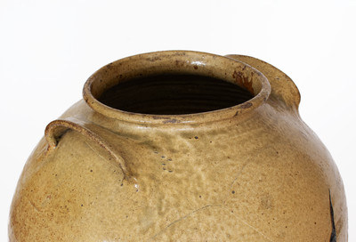 Six-Gallon Stoneware Jar w/ Impressed Horseshoe, probably Pottersville Stoneware Manufactory