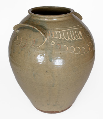 Rare Large-Sized CHANDLER / MAKER (Thomas Chandler, Edgefield District, SC) Stoneware Jar